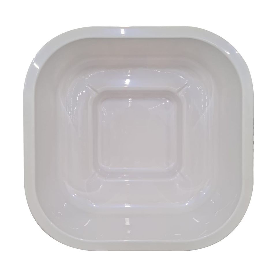 Quadratischer Hot Tub (200 x 200 cm) mit Thermoholz und externem Holzofen – Acrylwanne und 12 Hydrodüsen – Bild 4