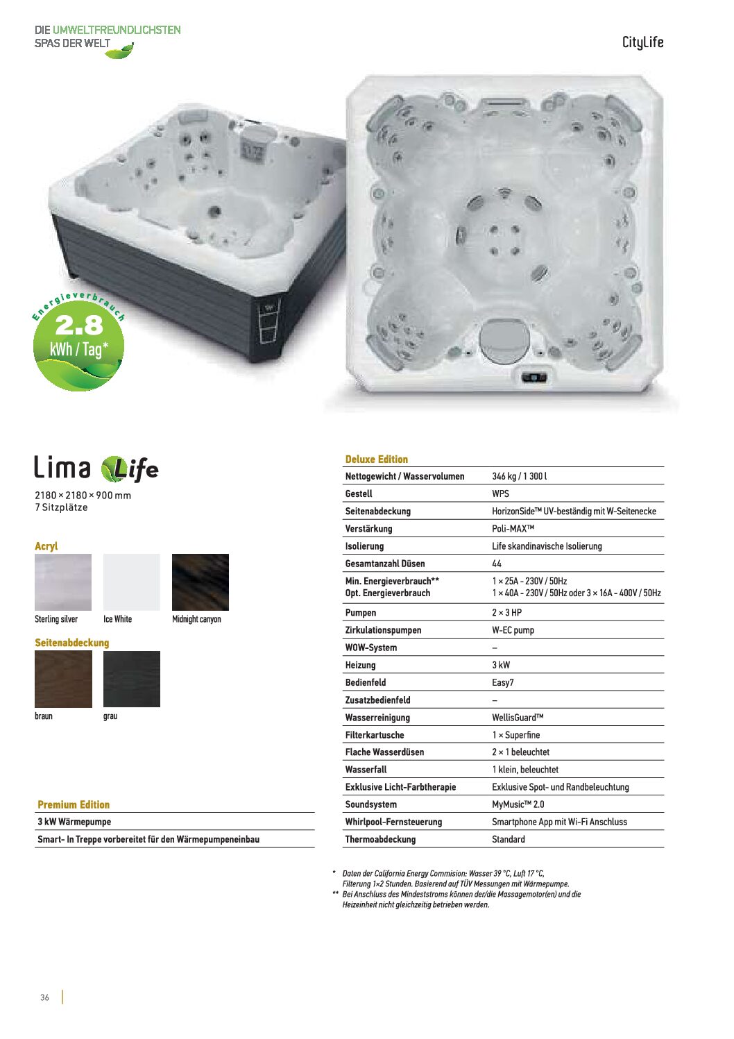 Wellis Lima Life Whirlpool – Deluxe und Premium Edition mit 44 Massagedüsen – Bild 2